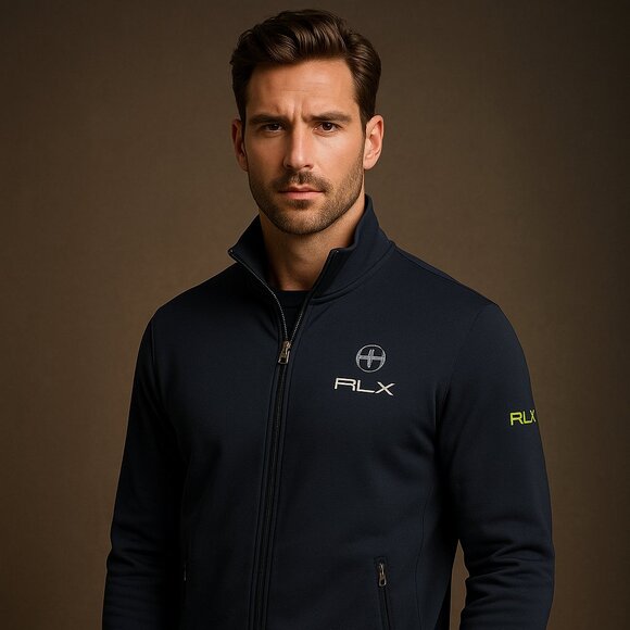 Ralph Lauren RLX Navy Full-Zip Jacket - Size XXL - Picture 1 of 14